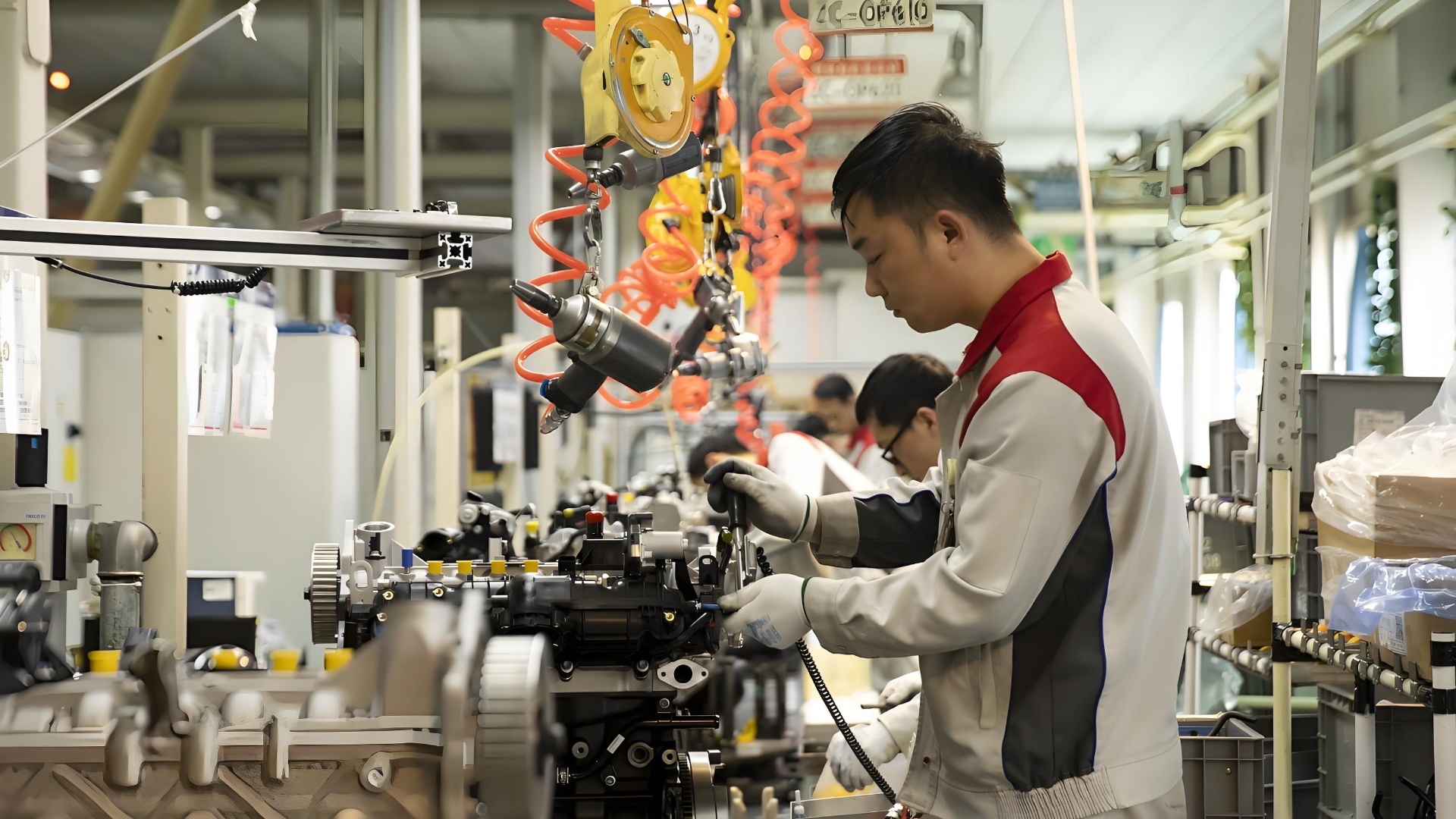 New energy vehicle production line